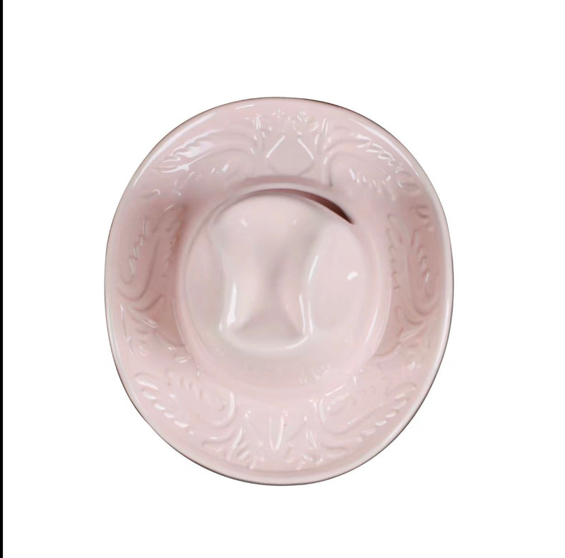 Western Hat Ceramic Wall Vase