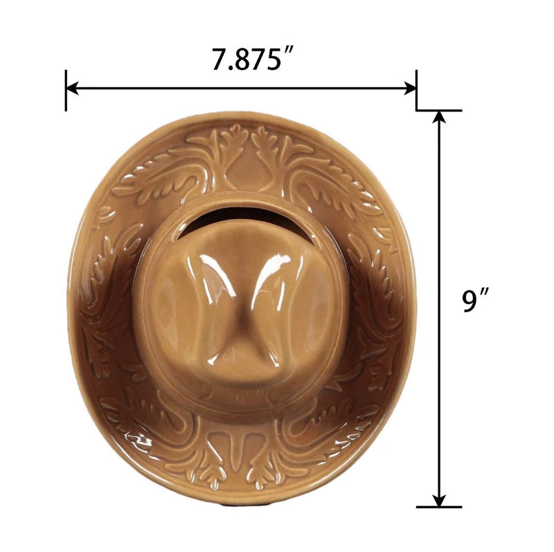 Western Hat Ceramic Wall Vase