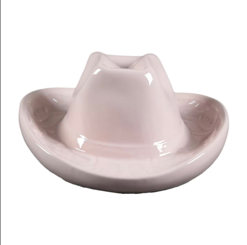 Western Hat Ceramic Wall Vase