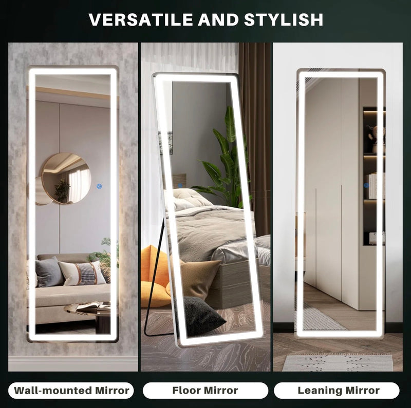 Full-Length LED Standing Mirror