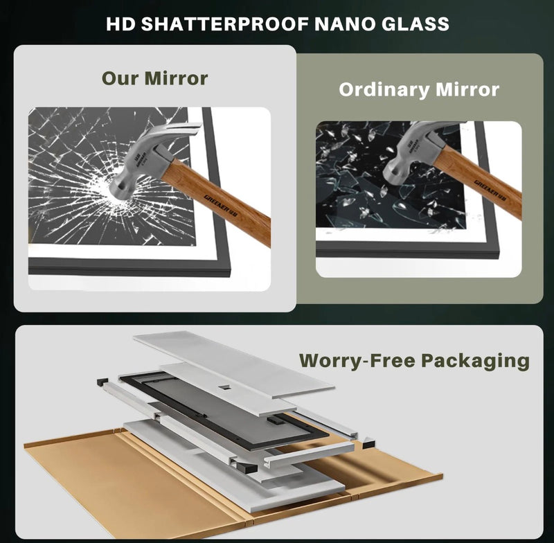 Full-Length LED Standing Mirror