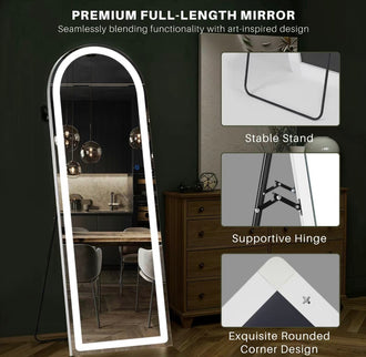 Full-Length LED Standing Mirror